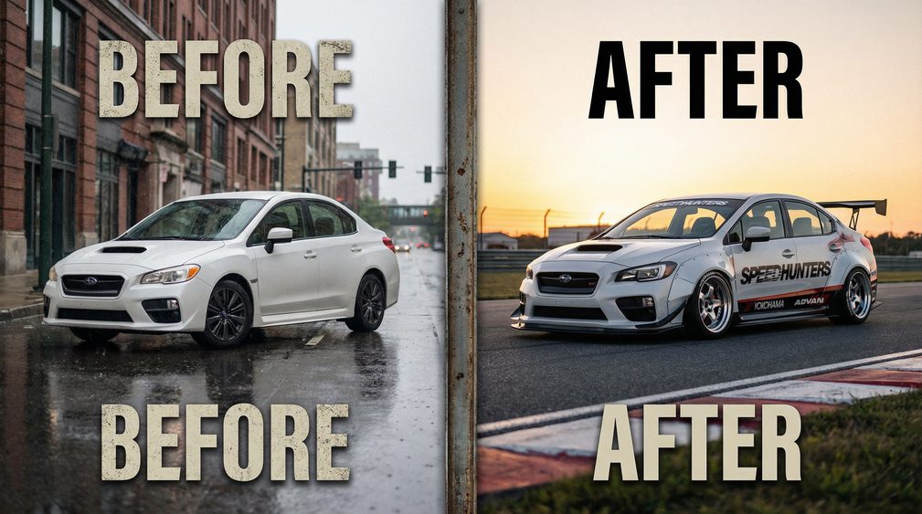 母狗改装前后对比